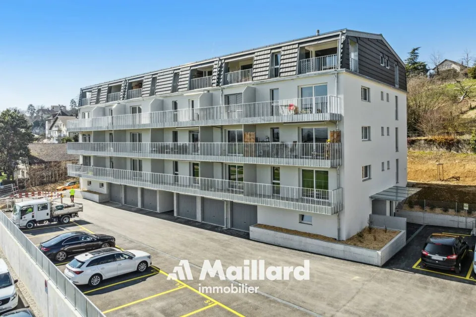 Orbe - Neues 4,5-Zimmer-Apartment mit Blick auf die Ebene und die Alpen – Foto 10 von 26