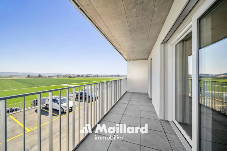 Orbe - Neues 4,5-Zimmer-Apartment mit Blick auf die Ebene und die Alpen – Foto 8 von 26