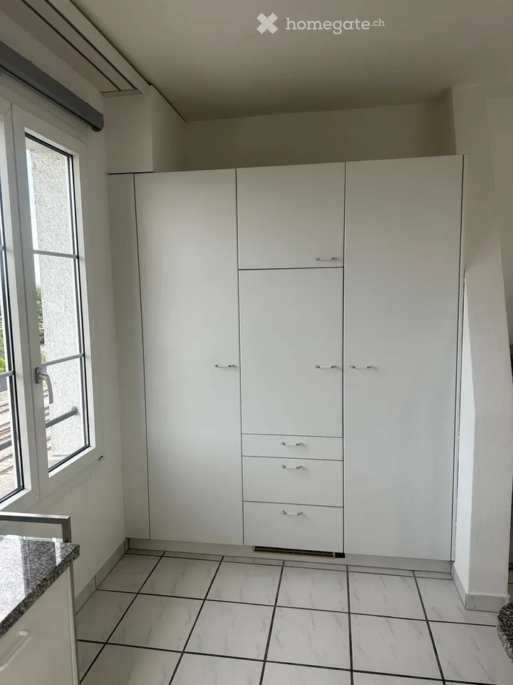 Modern 2.5-room apartment near the train station with a lake view