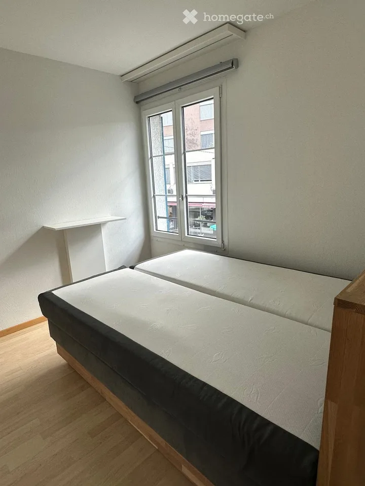 Modern 2.5-room apartment near the train station with a lake view
