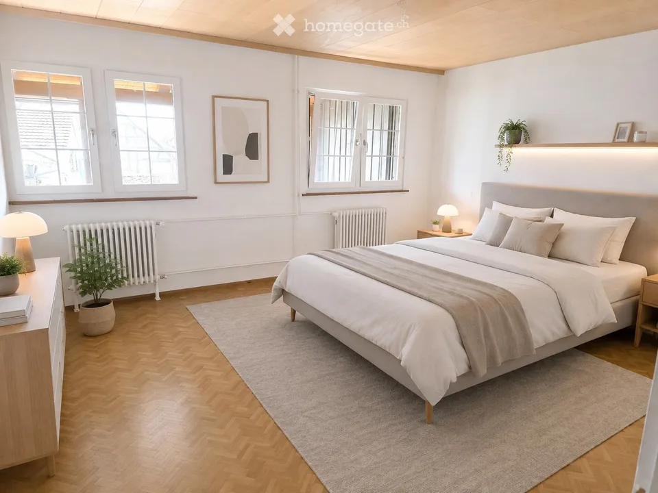 Appartement de rêve 4.5 pièces avec jardin et balcon à Dachsen