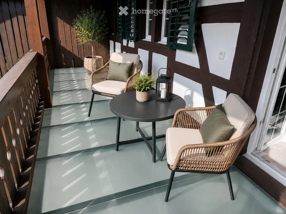Appartement de rêve 4.5 pièces avec jardin et balcon à Dachsen