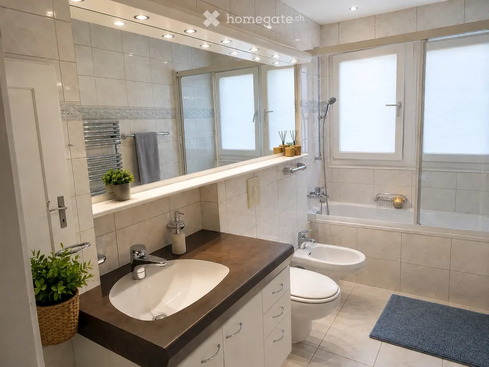 Appartement de rêve 4.5 pièces avec jardin et balcon à Dachsen