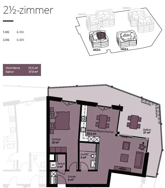 Oftringen_2.5 Zi-Wohnung mit grosszügiger gedeckter Terrasse