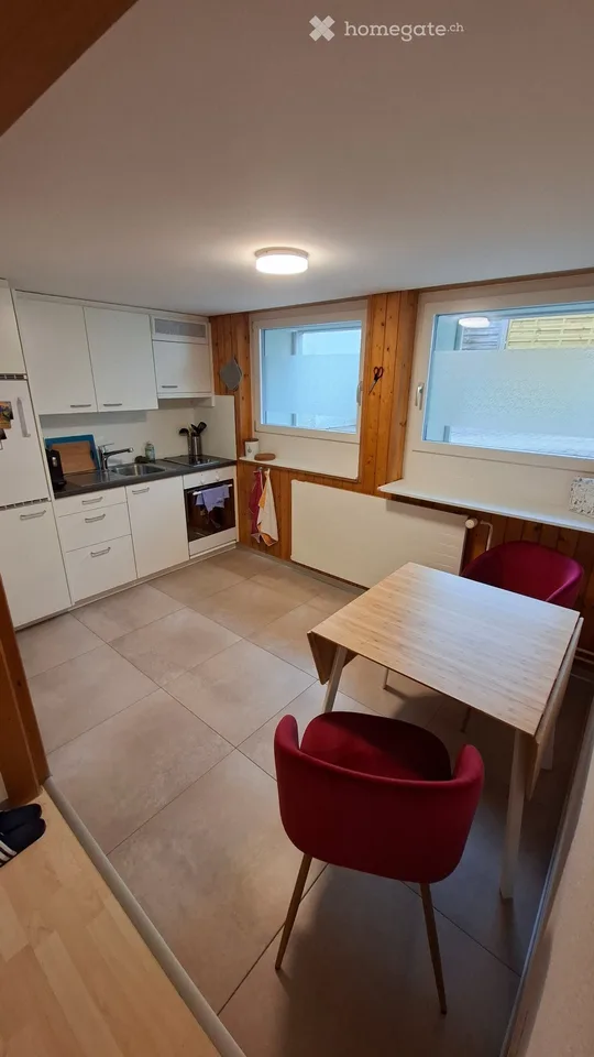 Appartement 2 pièces au rez-de-chaussée, situation centrale à partir du 1.11.26