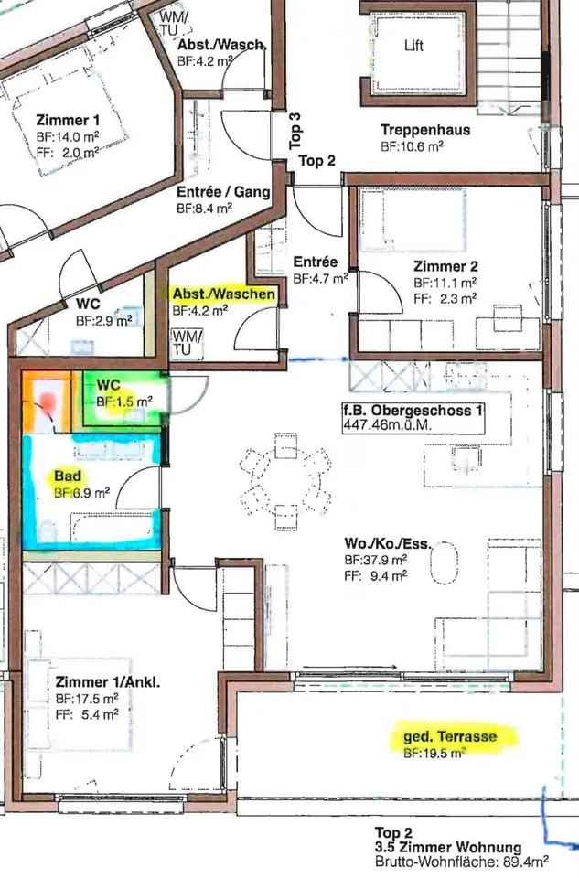 Moderne 3.5-Zimmer-Wohnung mit hochwertigem Ausbau