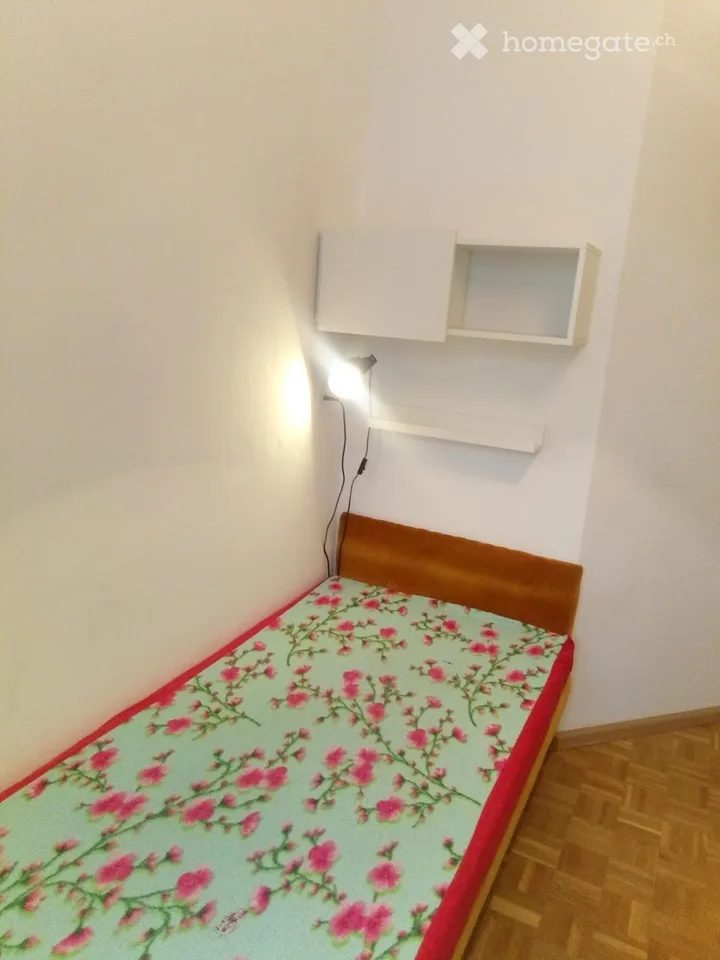 Chambre meublée de colocation avec véranda et jardin privés.