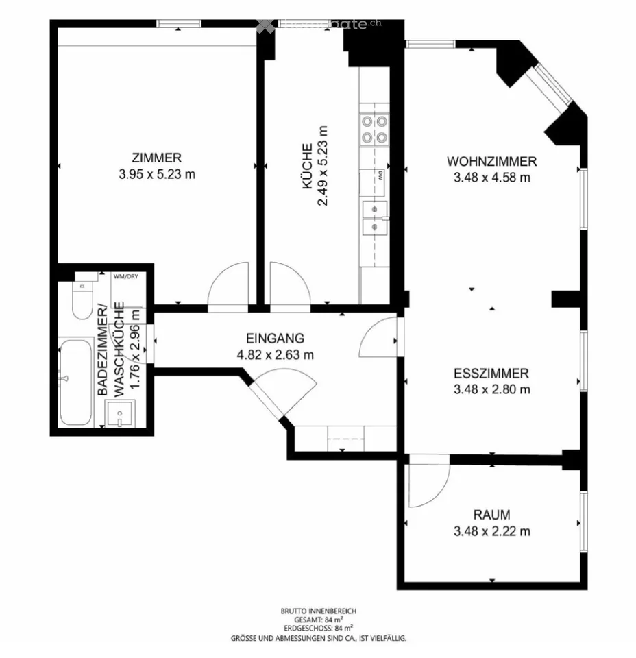Charmante 3 Zimmer Dachwohnung in der historischen Altstadt