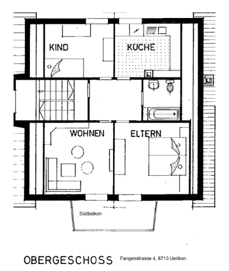 Helle 3-Zimmer-Wohnung mit Balkon und teilw. Seeblick in Uerikon
