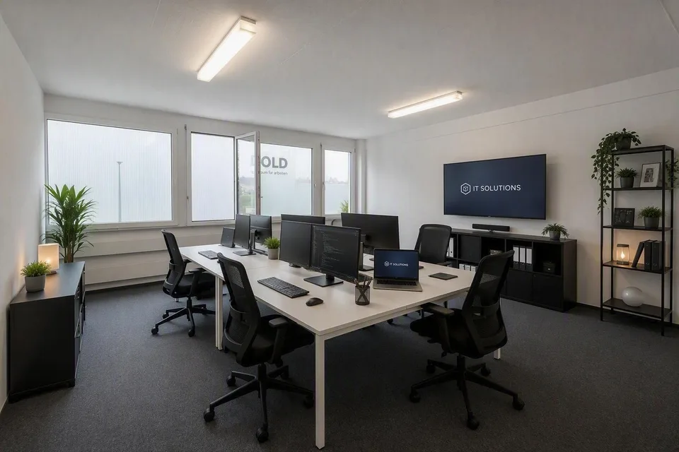 Flexible office spaces for rent in a well-maintained office community