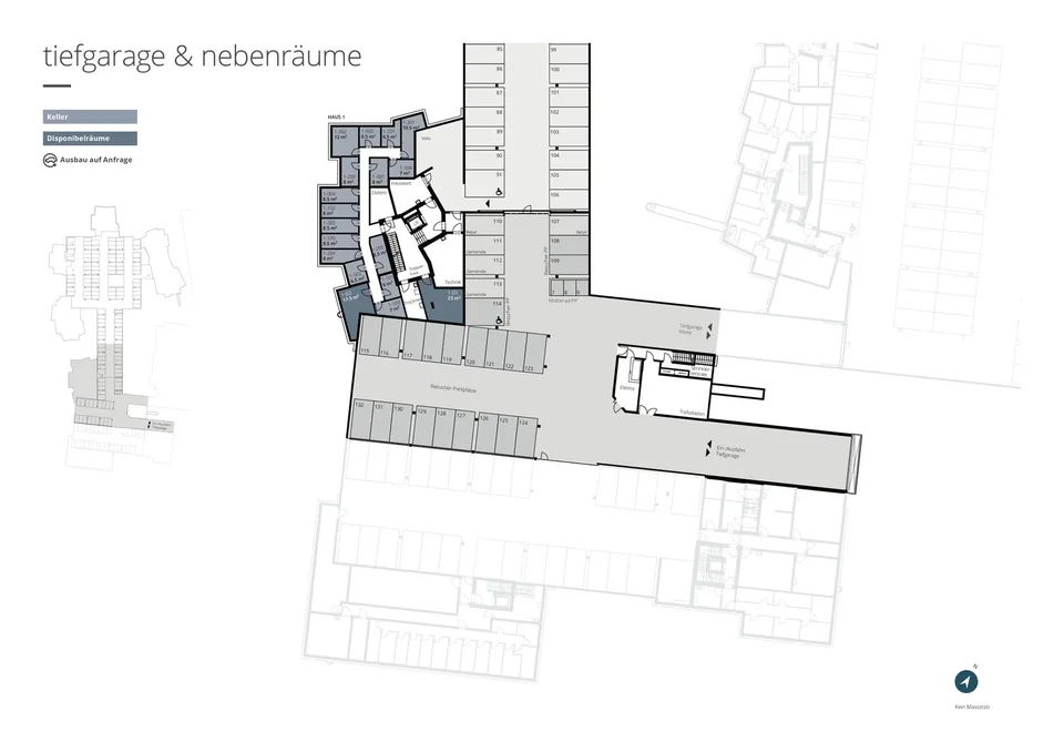 Letzte Tiefgaragenplätze in der Überbauung "mattenpark.ch", Othmarsingen AG