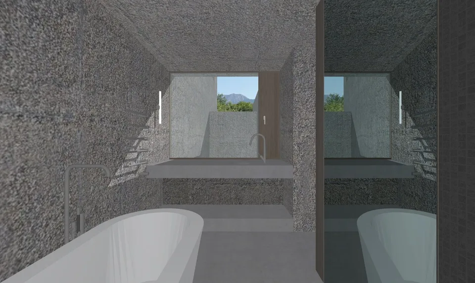 Bauplatz mit genehmigtem Projekt "Haus im Weinberg"