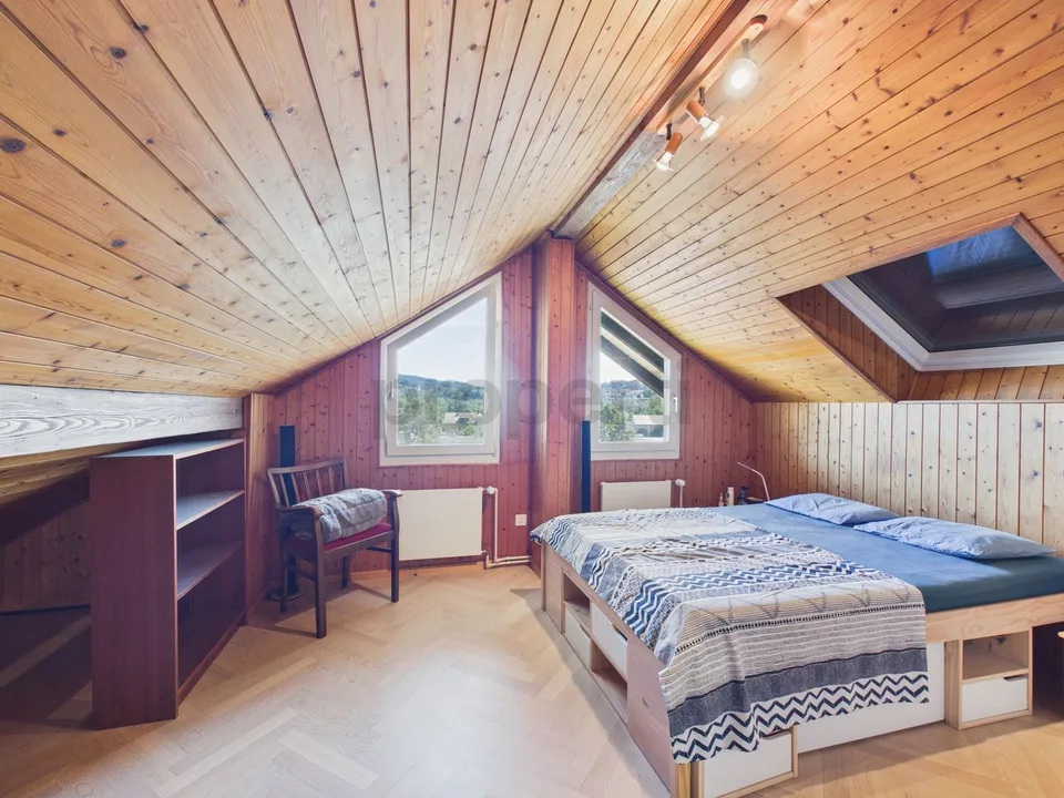 Charming chalet-style house surrounded by nature with a beautiful view