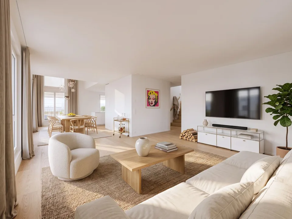Newly built attic 4.5 rooms | Duplex | Terrace | Reinach