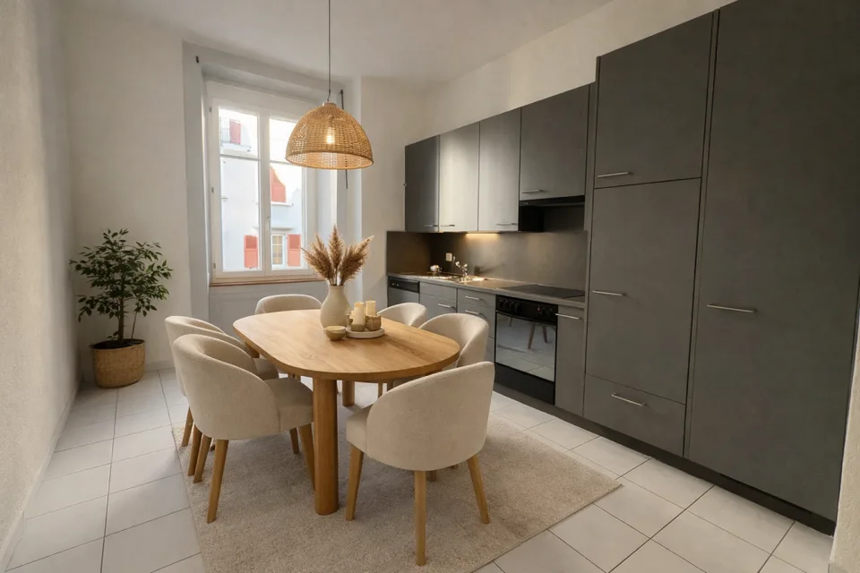 St-Imier, bel appartement de 3 pièces avec grande cuisine agencée