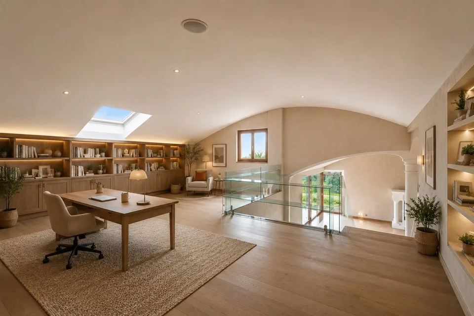 Harmony, space and nature! A unique villa in St-Blaise with a lake view