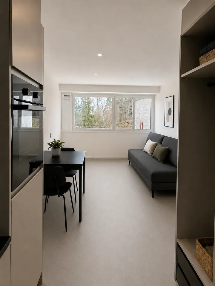 Studio meublé de 1,5 pièces – fraîchement rénové à Rigi Kaltbad