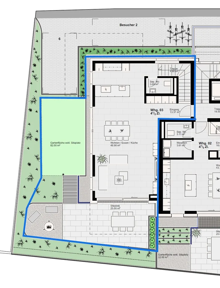 Première Occupation : Appartement Maisonnette 4,5 Pièces - Nouveau Bâtiment à Hersberg