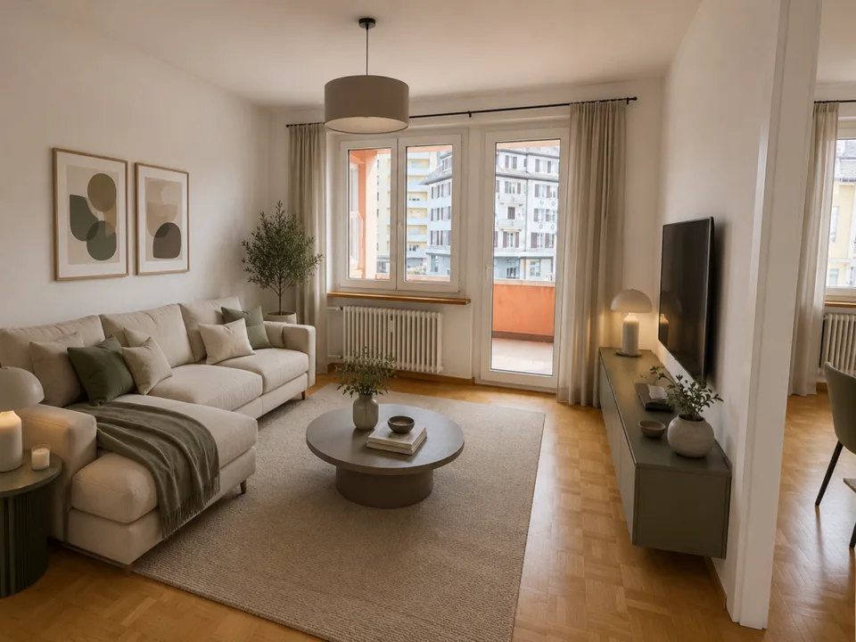 Tavannes, bel appartement de 3 pièces au 1er étage avec balcon