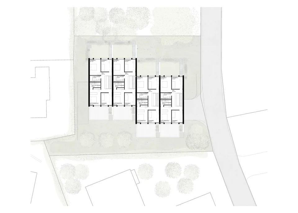 Architecture et beaux volumes | Villa C du projet Pra Vinea à Corminboeuf