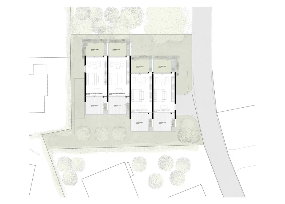 Architecture et beaux volumes | Villa C du projet Pra Vinea à Corminboeuf