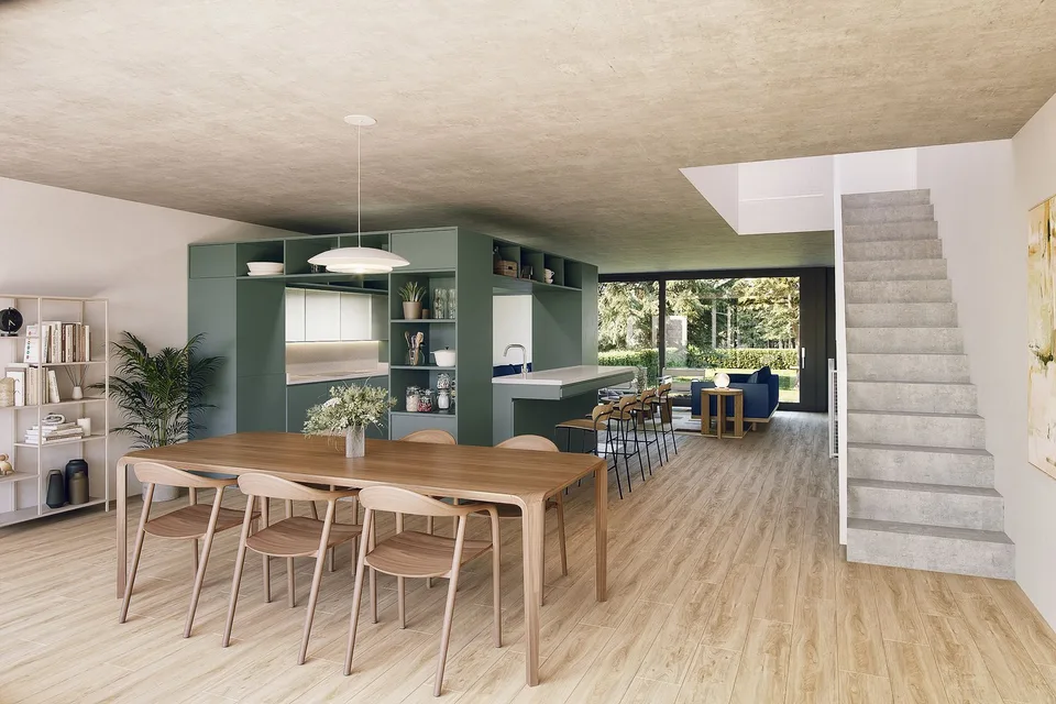 Architecture et beaux volumes | Villa C du projet Pra Vinea à Corminboeuf