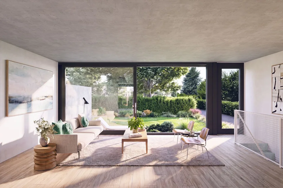 Architecture et beaux volumes | Villa C du projet Pra Vinea à Corminboeuf
