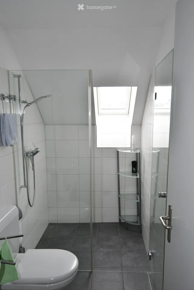 Charmant appartement de 4,5 pièces mansardé avec cheminée et balcon à Seuzach