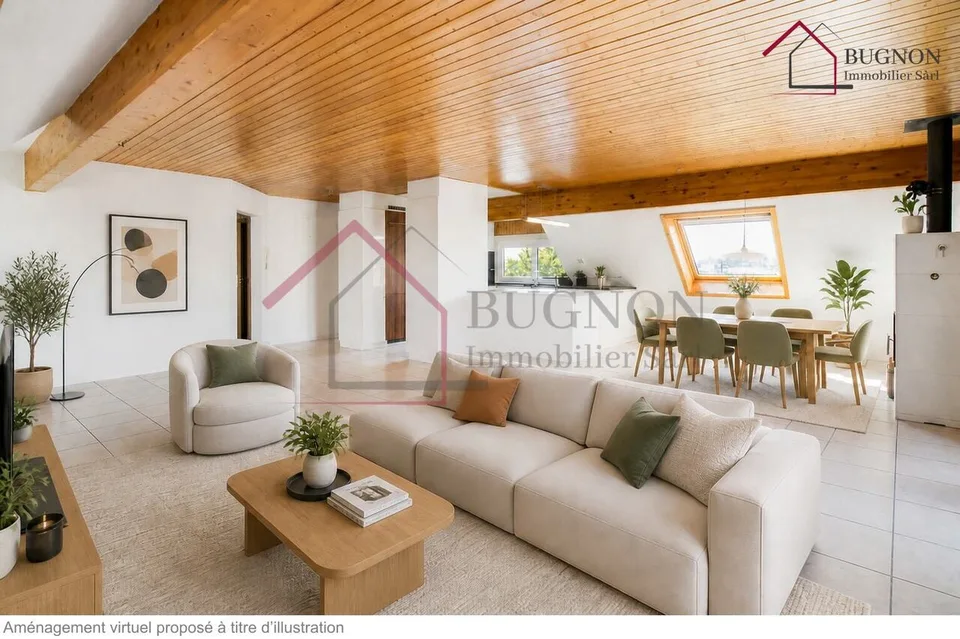 Spacious 4.5-room apartment with private elevator - Romont center