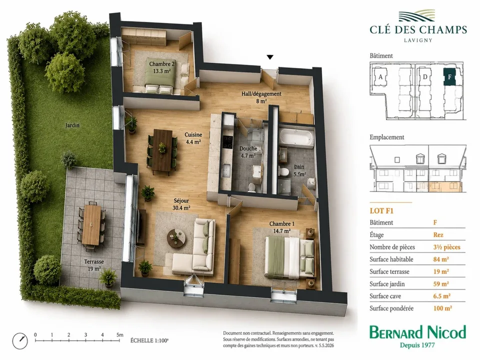 Nouvelle Promotion! Appartements de 3.5 à 5.5 pièces avec terrasses et balcons