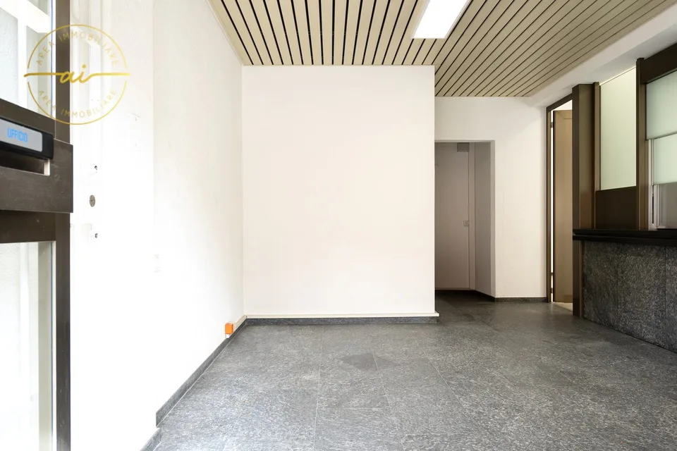 Single-family house with attached commercial space