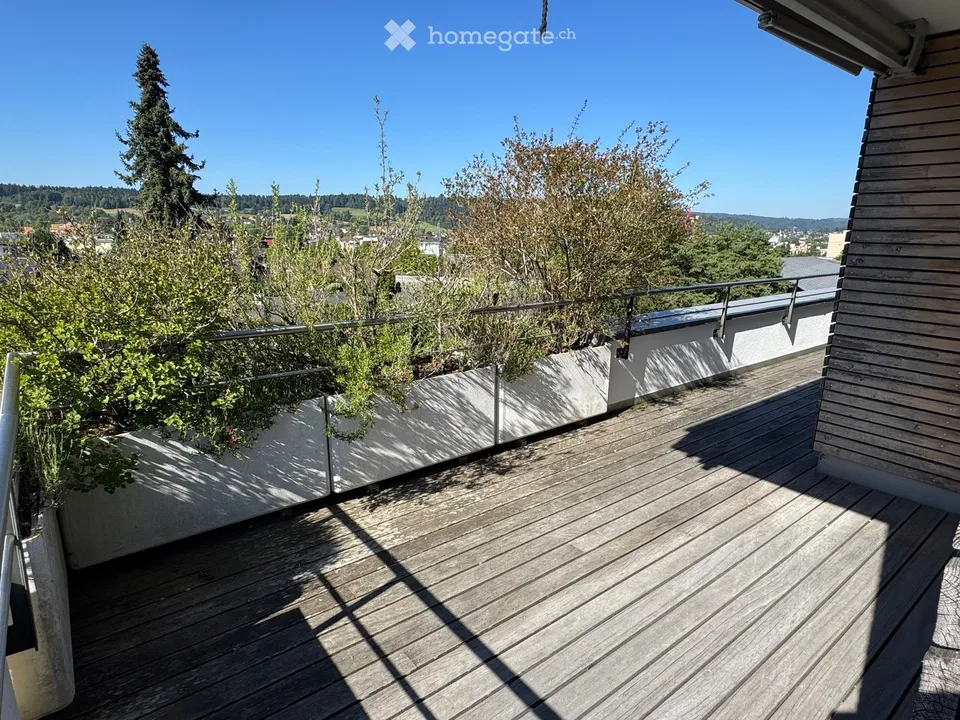 Spacious 5.5-room attic apartment with a view in Winterthur-Seen