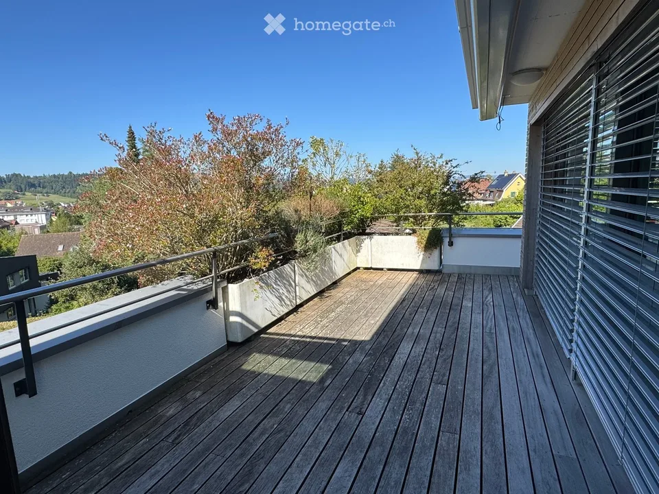 Spacious 5.5-room attic apartment with a view in Winterthur-Seen