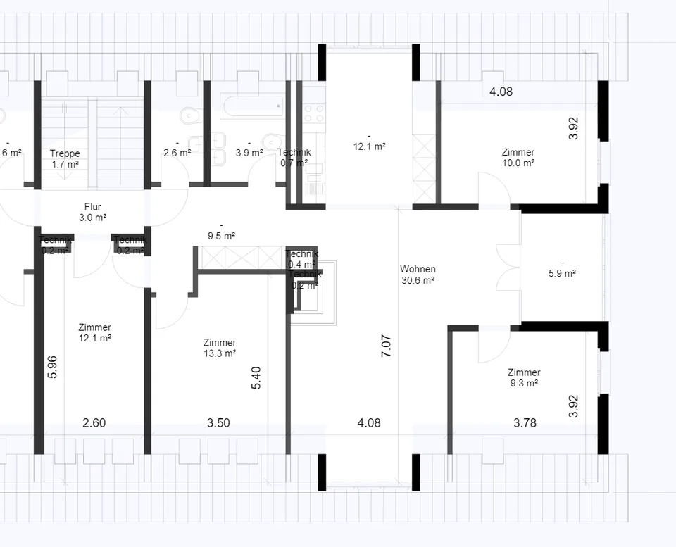 Appartamento luminoso di 5,5 locali all'ultimo piano con un piano spazioso a Hausen am Albis