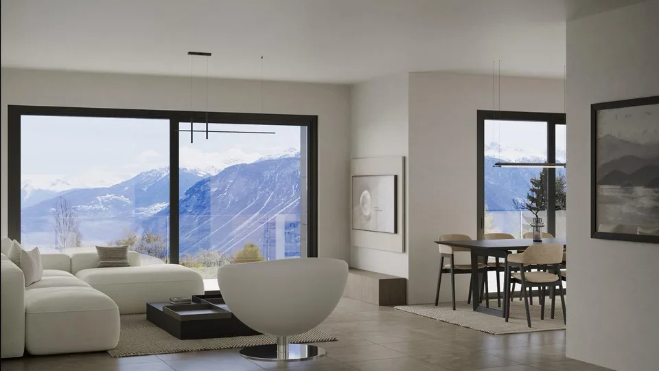 New 3.5-room apartment with terrace and private garden in Crans-Montana