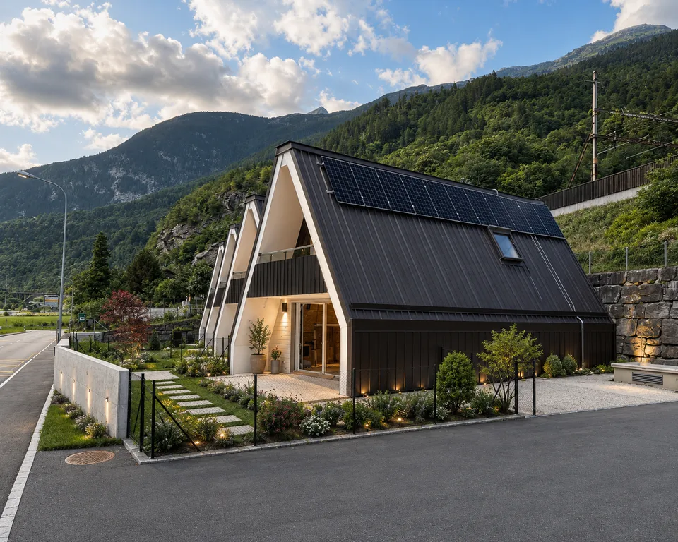 CARATTERISTICA CASA A SCHIERA 3.5 LOCALI MINERGIE A FAIDO