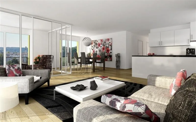Modern and spacious 3.5-room apartment on the 4th floor with winter garden