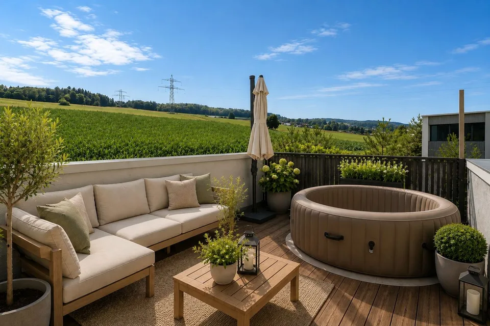 Modernes Reiheneckhaus mit Dachterrasse