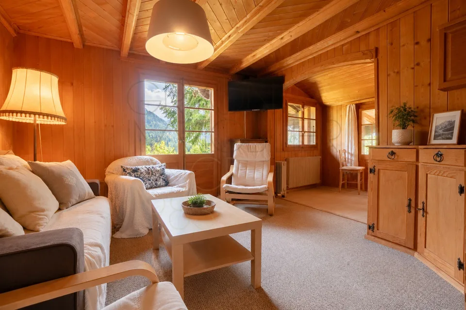 Chalet de 4,5 pièces à rénover à Gryon, vue et calme