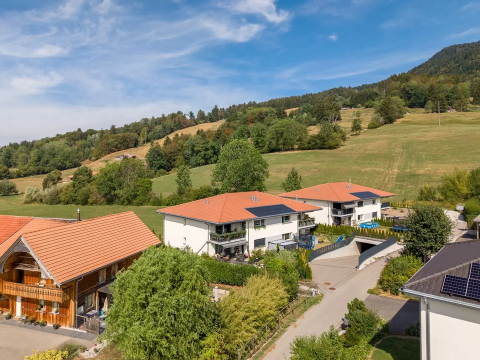 4.5 room apartment on the top floor – quiet and bright in Villarvolard