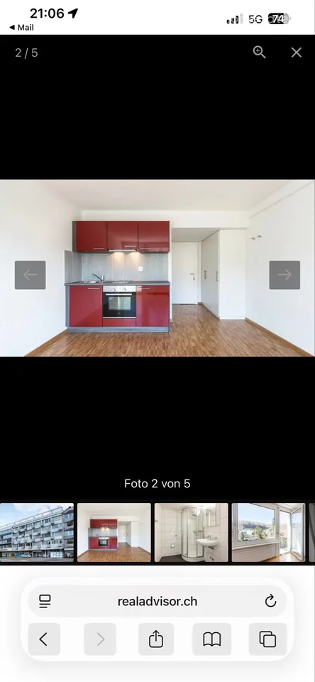 1 Zimmer Wohnlfläche