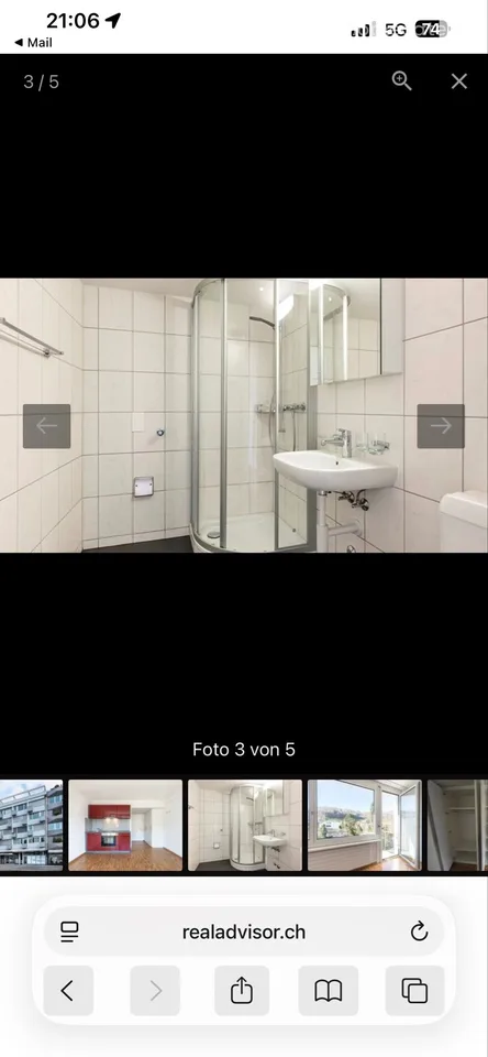 1 Zimmer Wohnlfläche