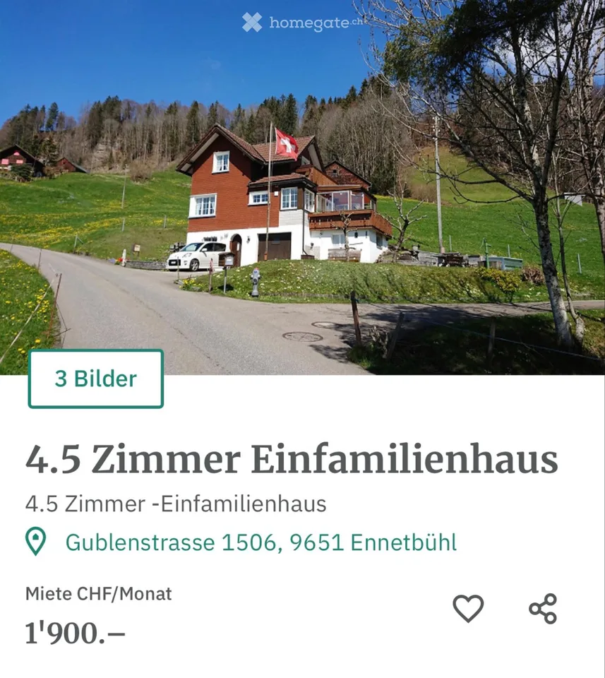 Charming 4 1/2 room house in a quiet location