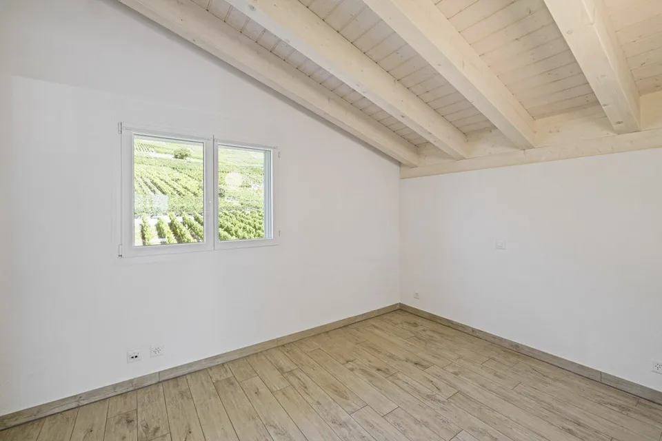 Geräumiges Attikapartment mit 4,5 Zimmern und 146 m2, mit atemberaubendem Blick auf die Alpen