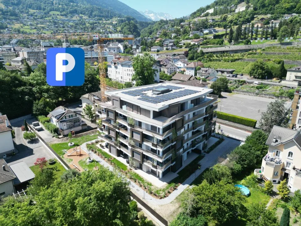 Location place de parc garage souterrain PPE Les Jardins de Mabillon Monthey