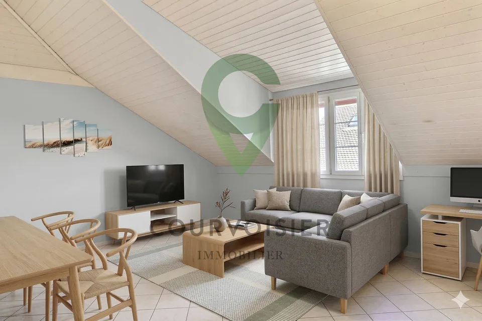 DUPLEX DE 5.5 PIECES DANS PETITE COPROPRIÉTÉ