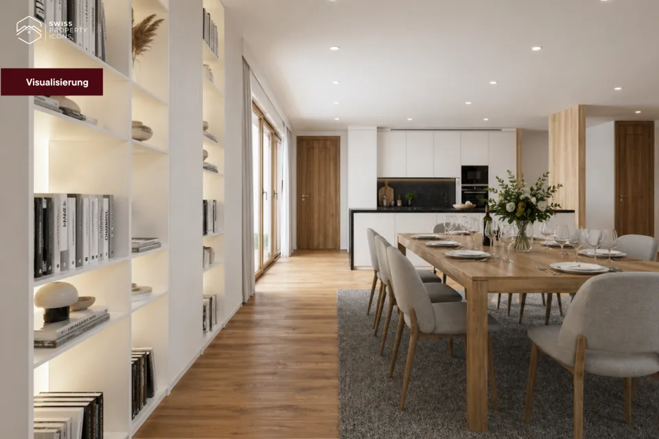 New Build: Ground Floor Apartment "LÄRCHE" - Unbelievable 5.5 Room New Build Apartment in Koppigen