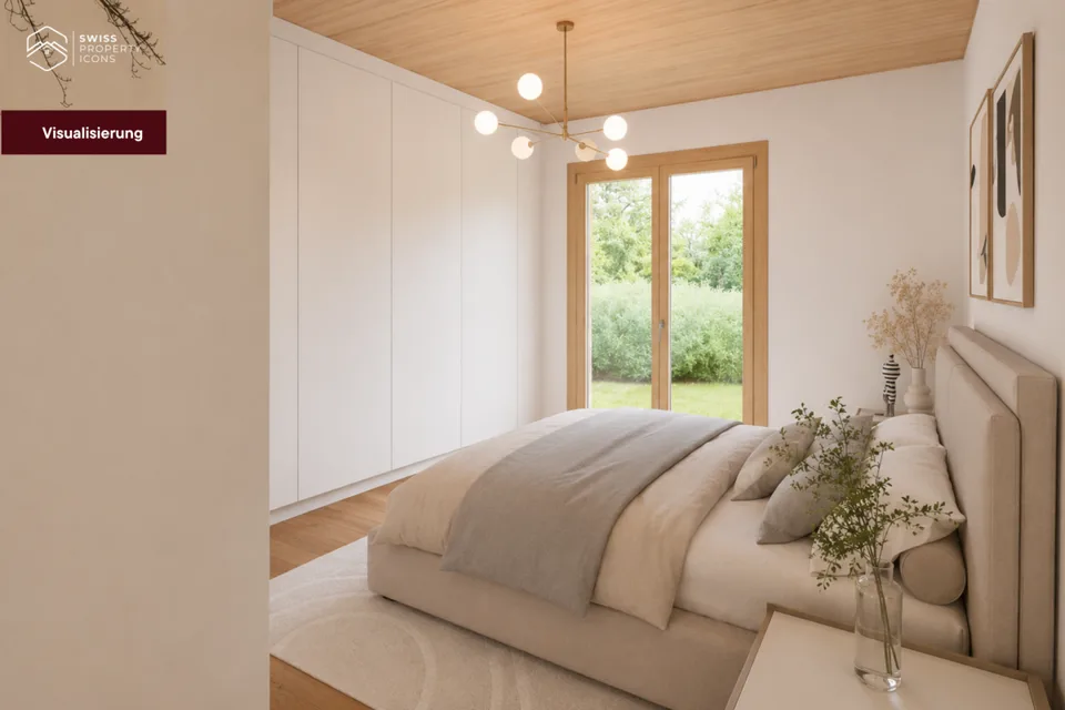 New Build: Garden Apartment "LINDE" - Dreamy New Build Apartments in the Center of Koppigen