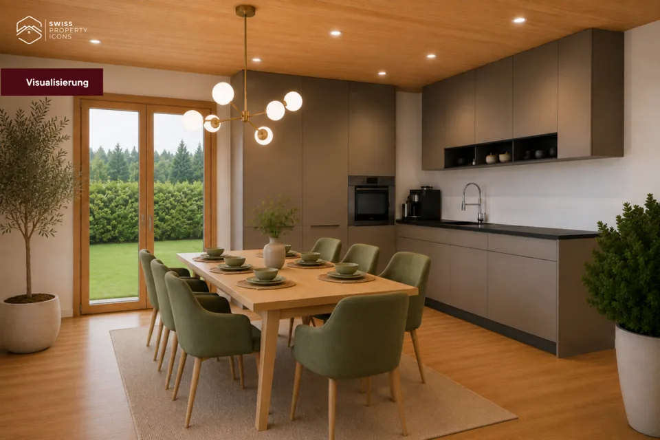 New Build: Garden Apartment "LINDE" - Dreamy New Build Apartments in the Center of Koppigen