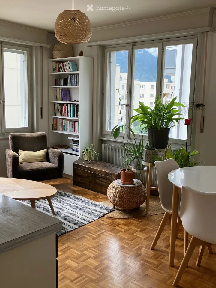 3,5 pièces avec balcons a louer centre de Sierre